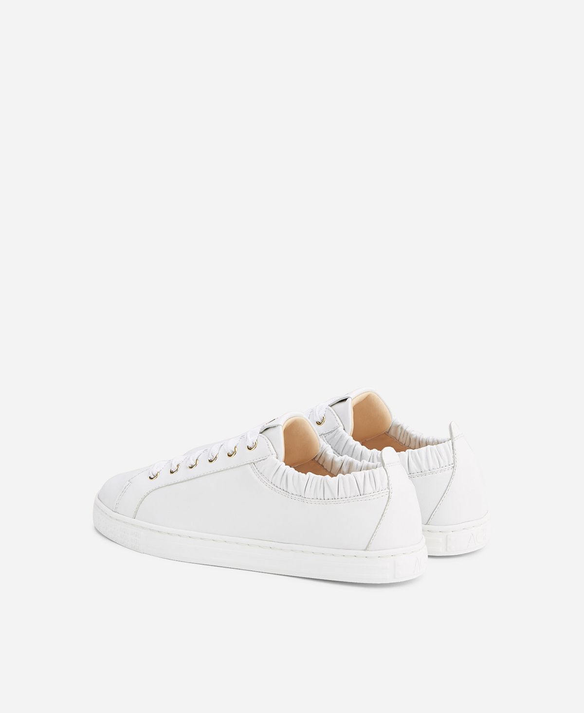 Agl Sneaker in pelle con elastico Bianco Suzie Promozione Limitata