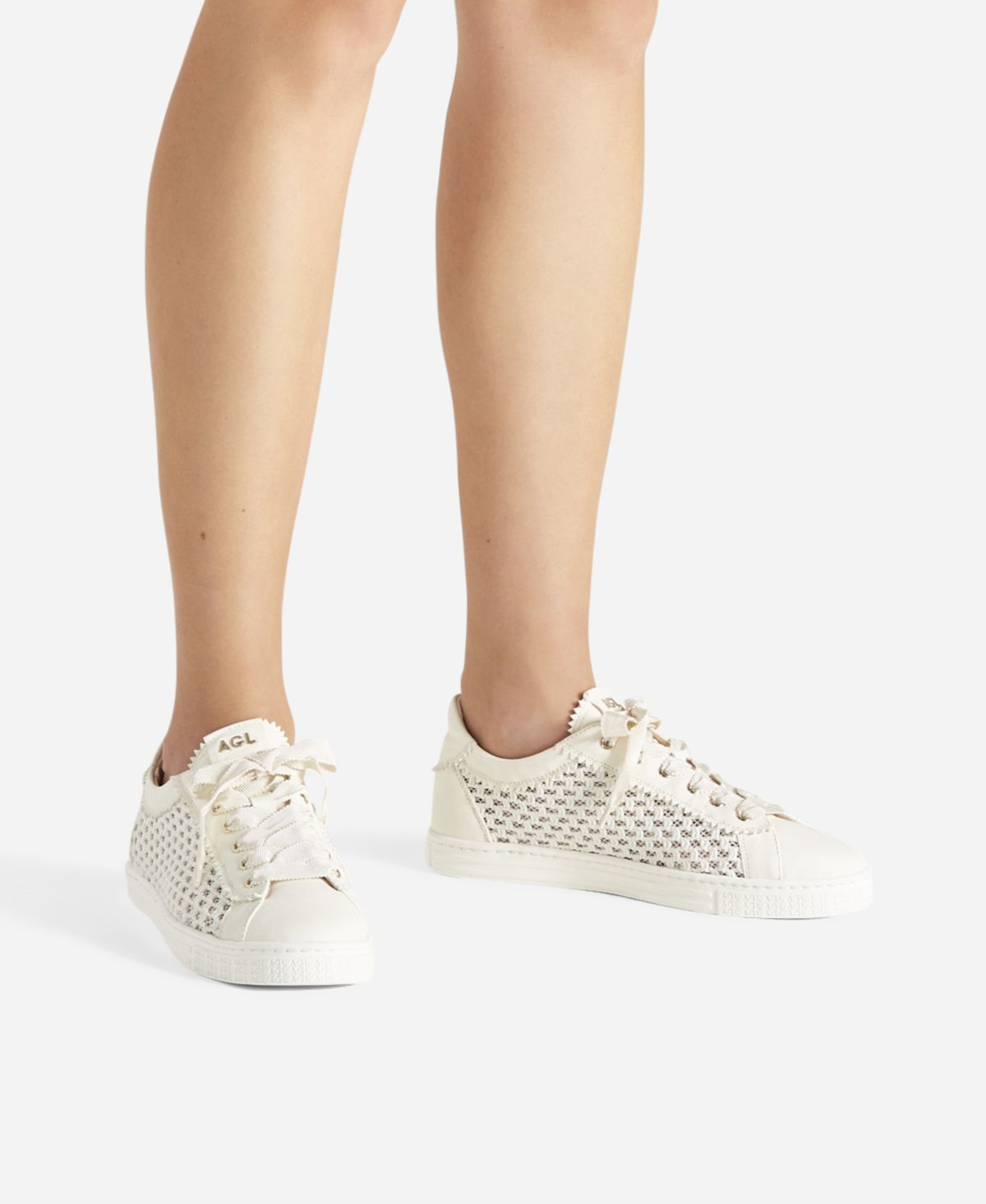 Agl Sneaker con trama Bianco Sade Plots Fino Al -60%