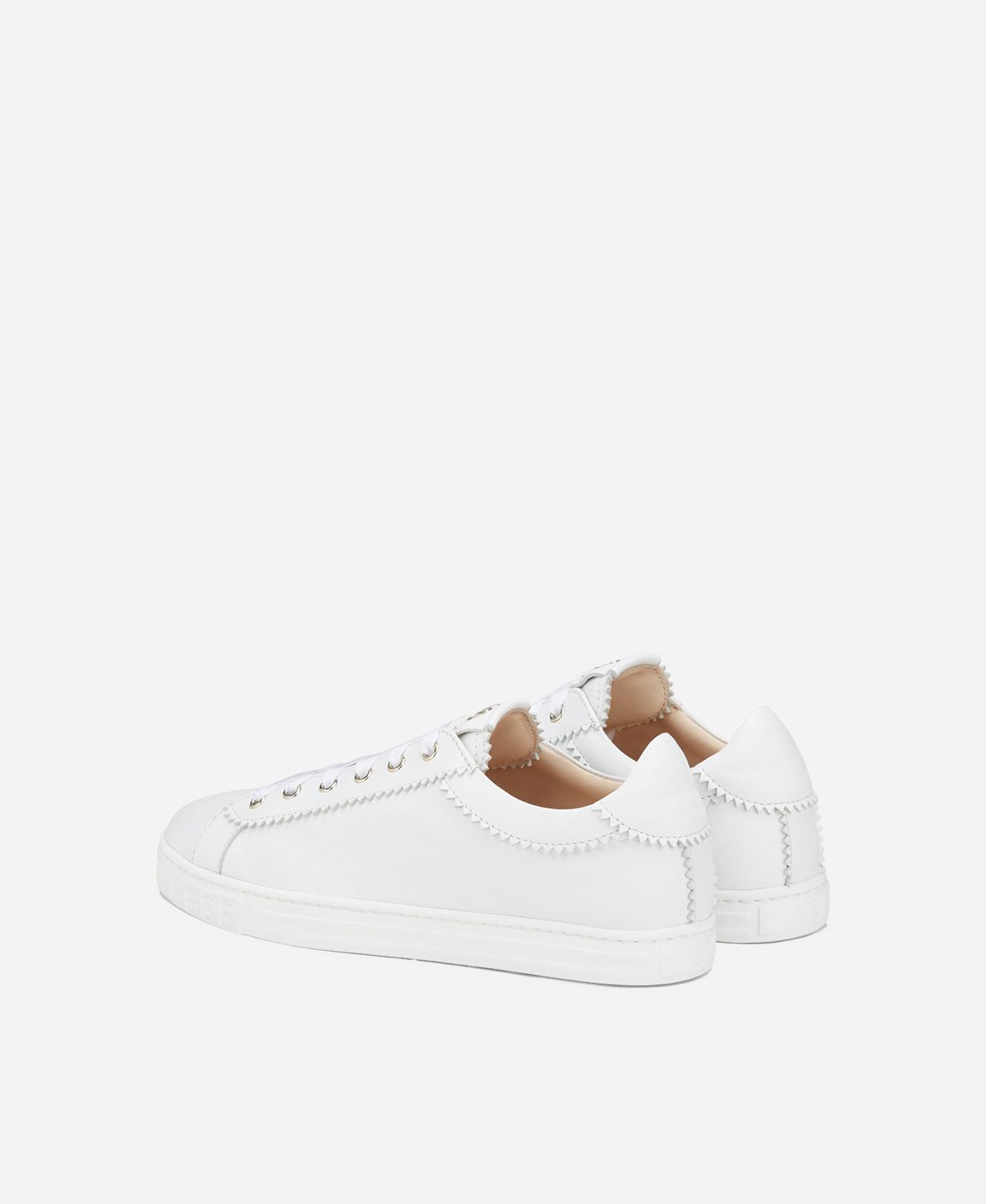 Agl Sneaker in pelle con elastico Bianco Sade Affare Del Giorno