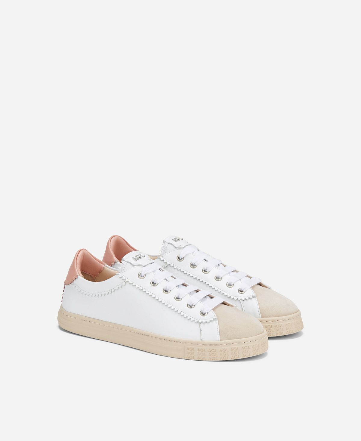 Agl Sneaker in pelle Rosa Sade Prezzo Ridotto
