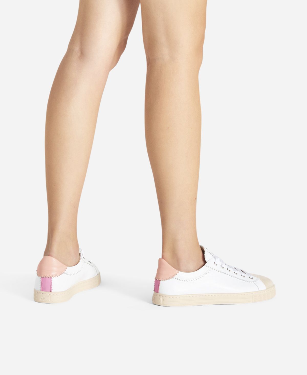 Agl Sneaker in pelle Rosa Sade Prezzo Ridotto