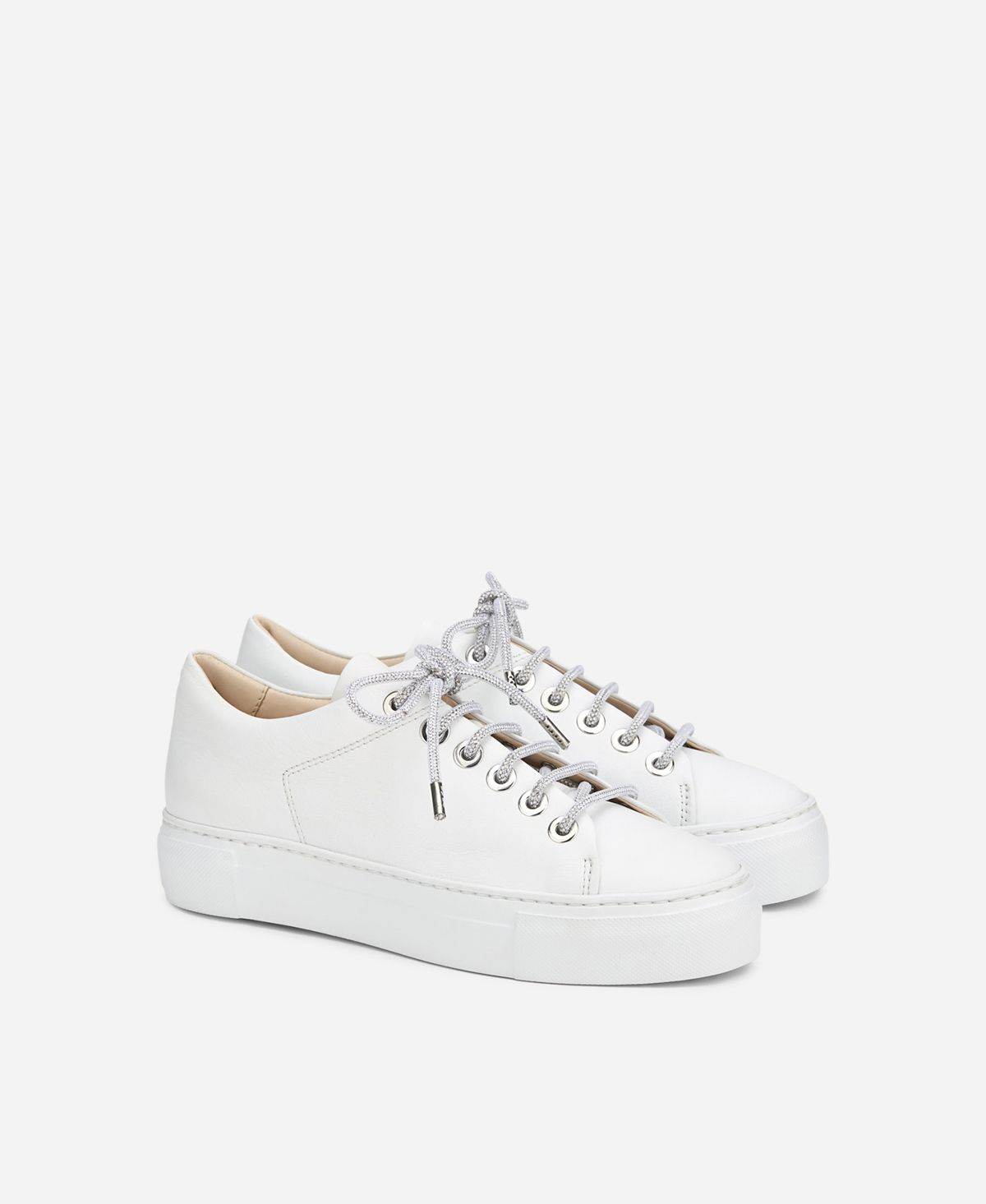 Agl Sneaker con lacci gioiello Bianco Crystal Sottocosto