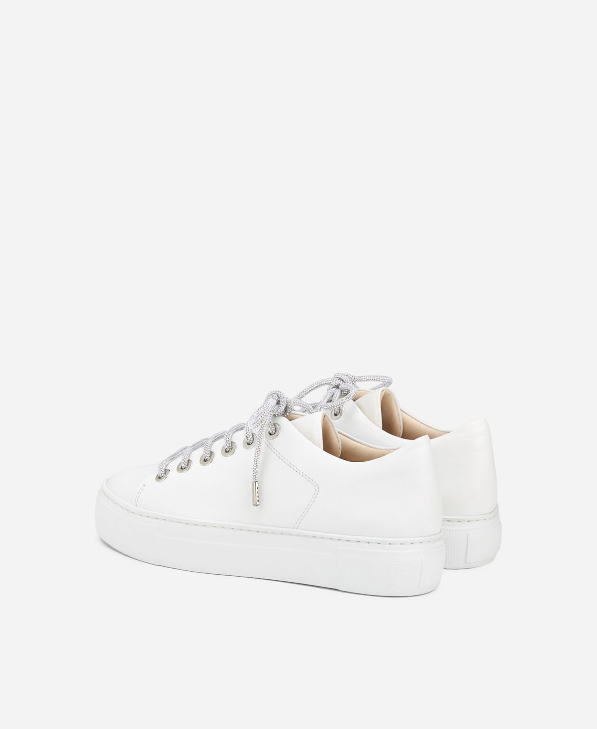 Agl Sneaker con lacci gioiello Bianco Crystal Sottocosto