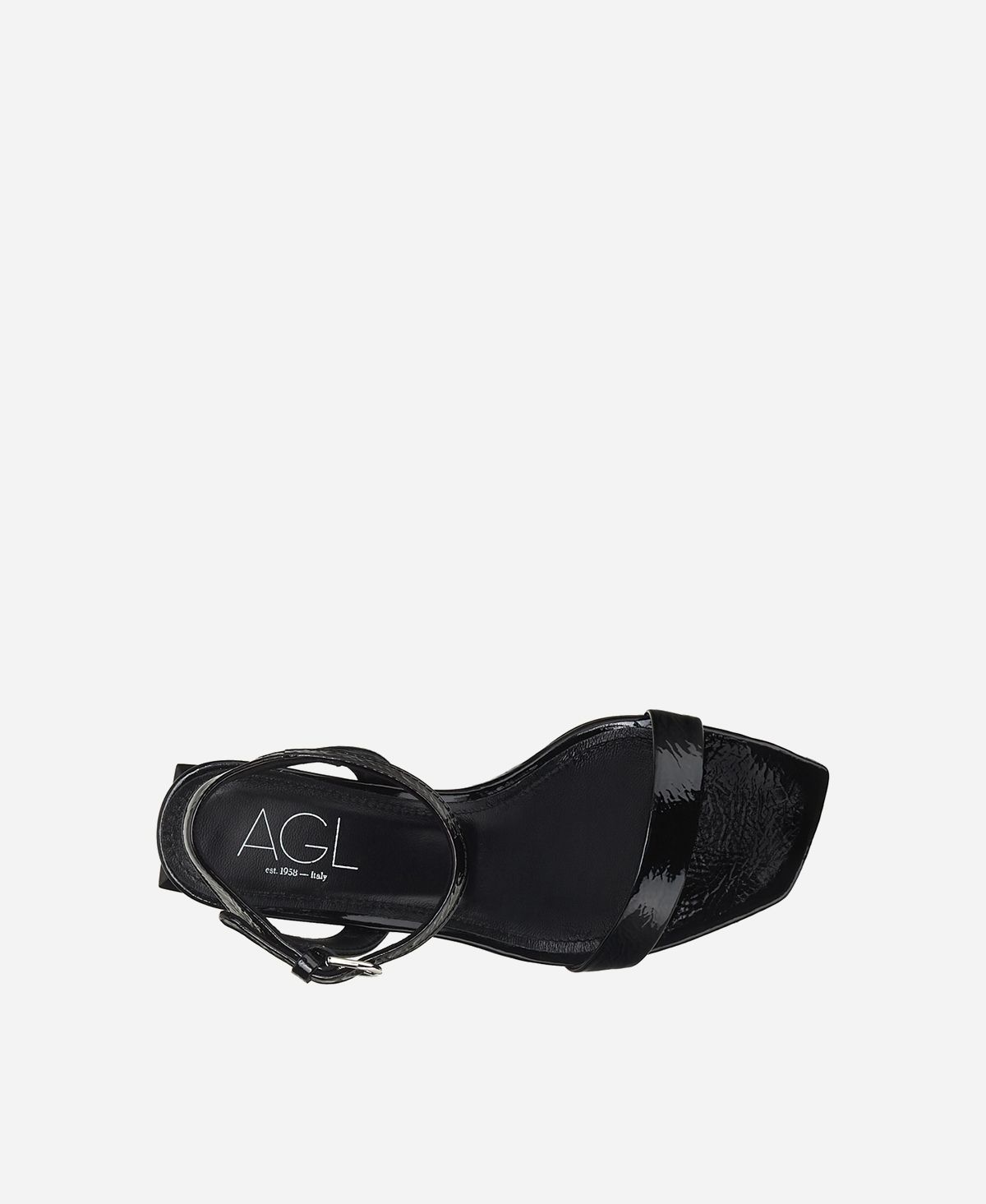 Agl Sandalo con tacco cubico Nero Angie Offerta