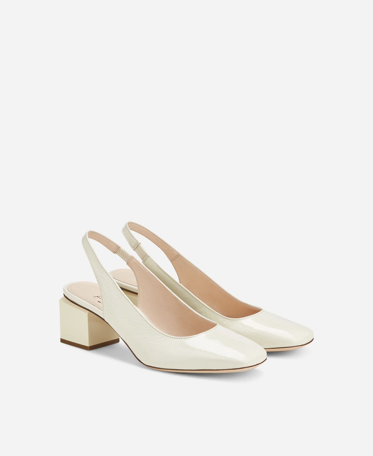 Agl Slig back con tacco a cubo Crema Angie Sling B Online