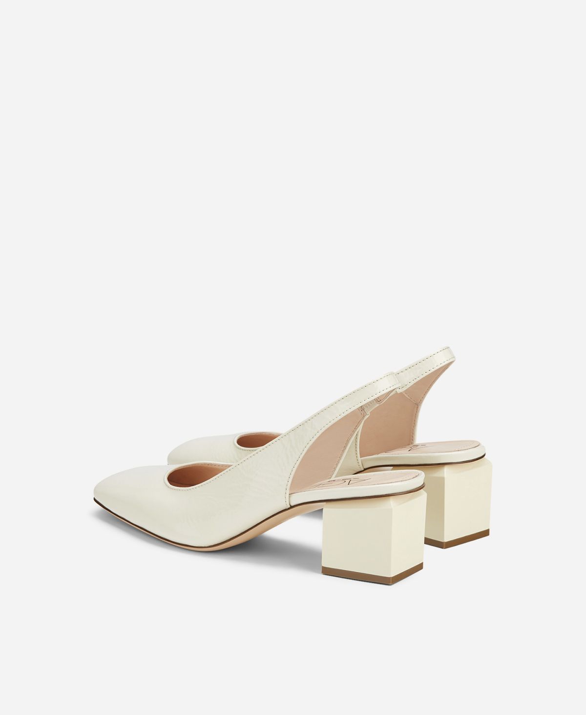 Agl Slig back con tacco a cubo Crema Angie Sling B Online