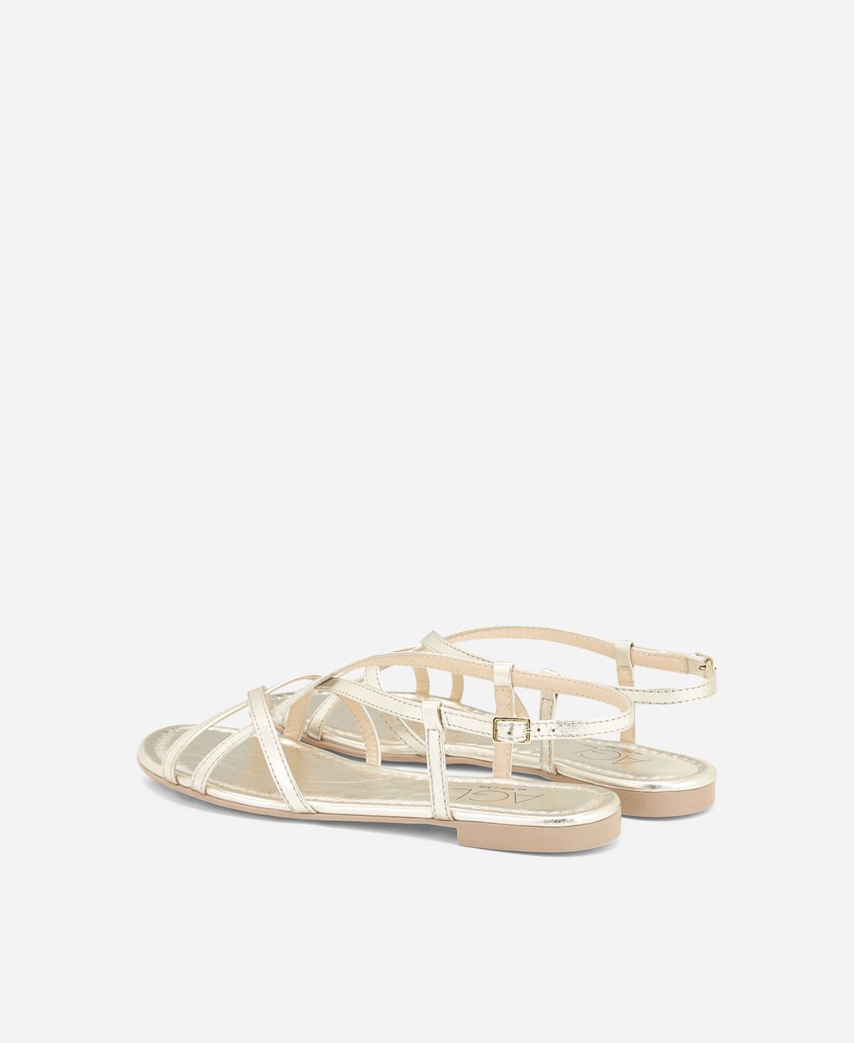 Agl Sandalo in pelle metal Platino Summer Straps Offerte