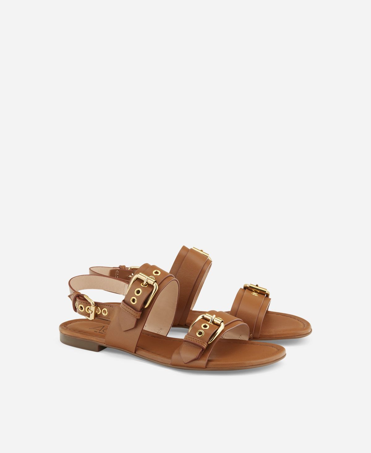 Agl Sandalo con fibbie Cuoio SUMMER MULTI BUCKLES Vendita Economica