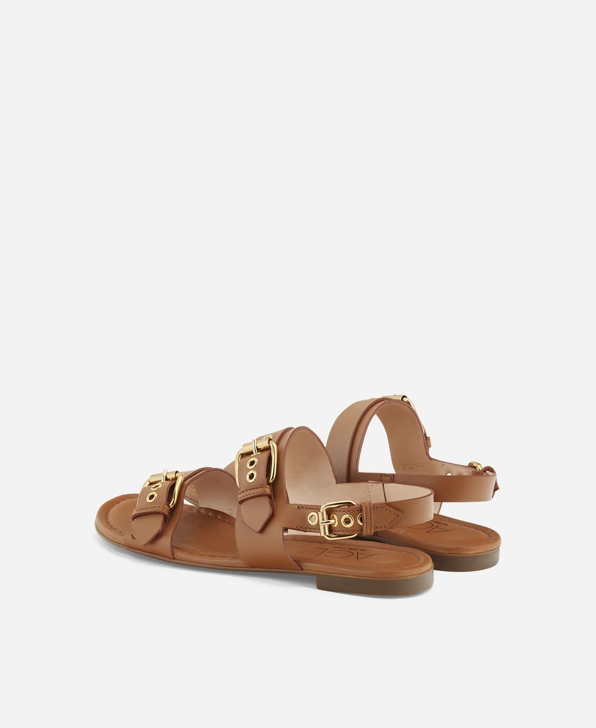Agl Sandalo con fibbie Cuoio SUMMER MULTI BUCKLES Vendita Economica