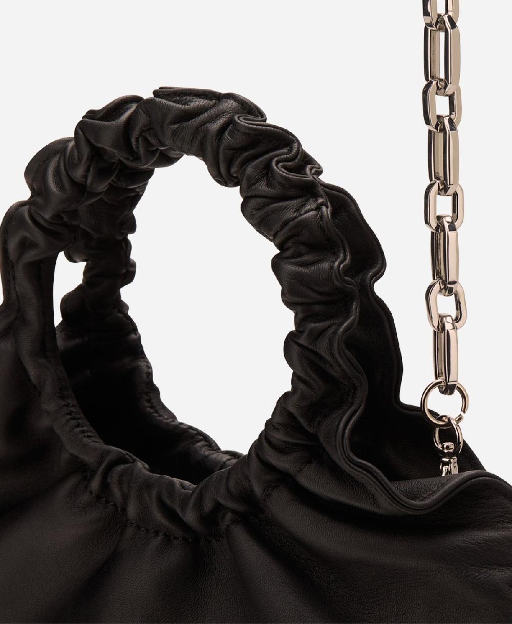 Agl Mini borsa in pelle Nero Mini Gretty Saldi Di Fabbrica