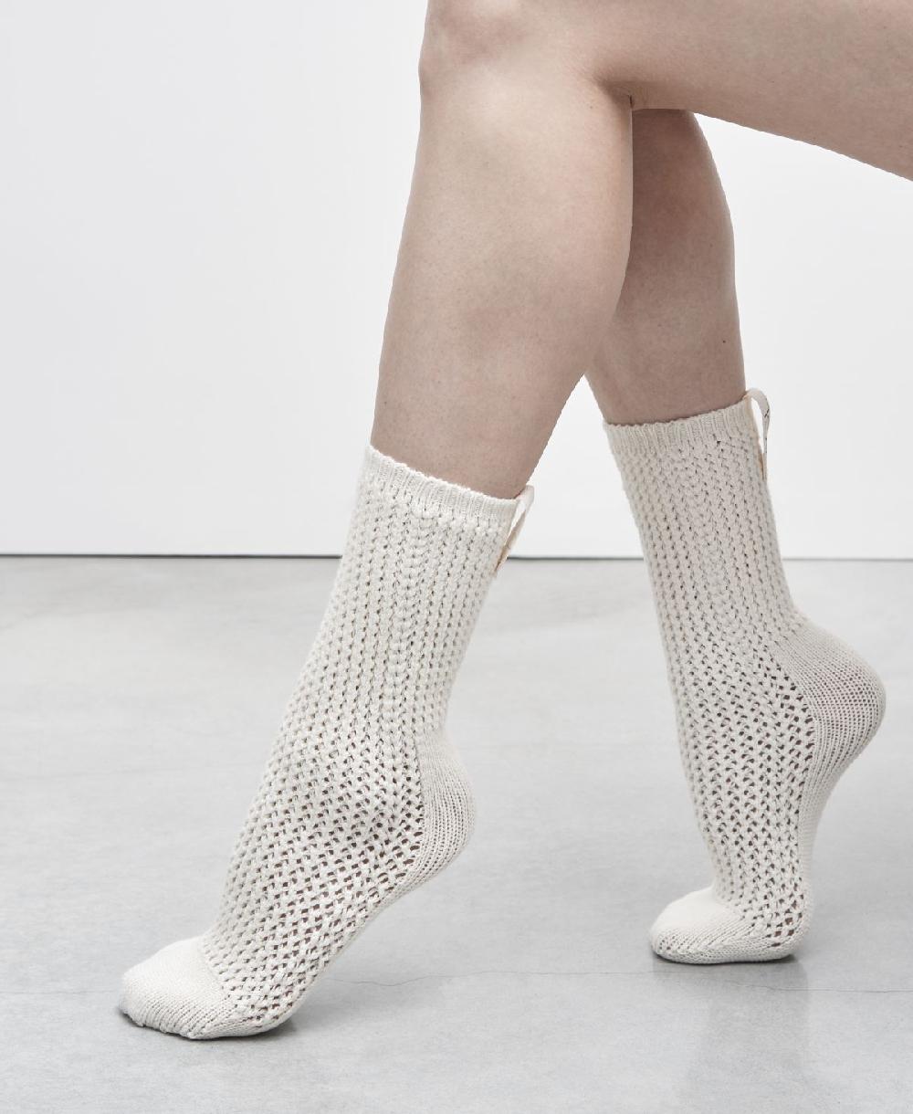 Agl Calze di lana Bianco SOCK Nuovo