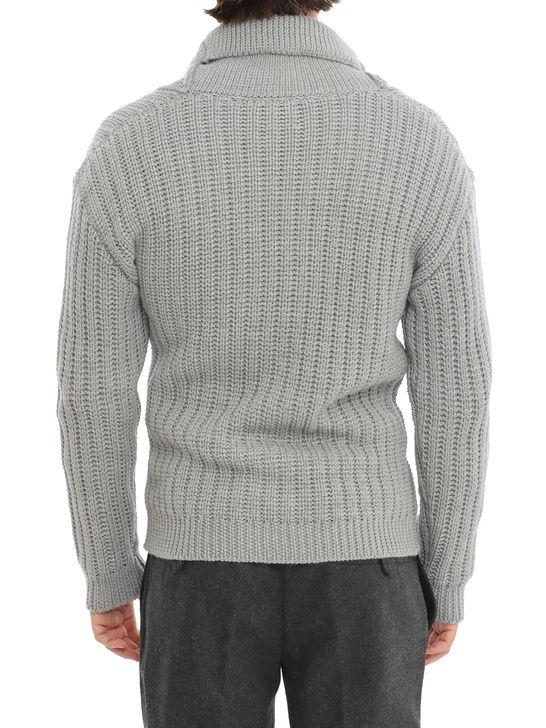 Rakki Cardigan Rakkì Collo Sciallato Grigio Economico