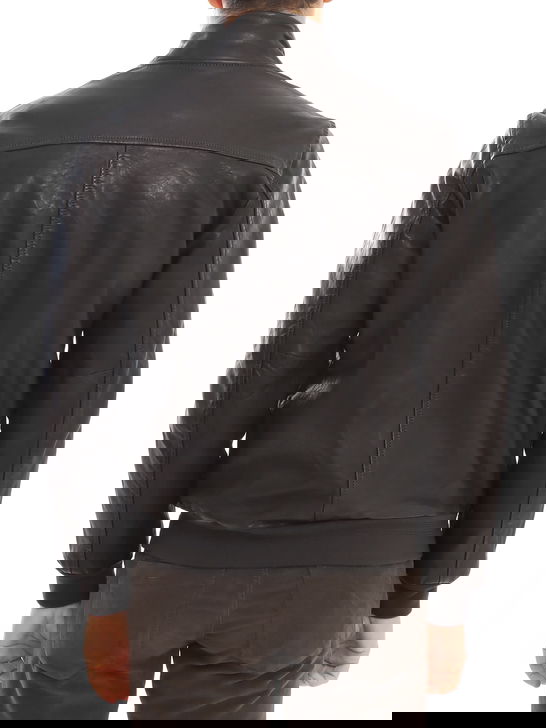 Proleather Giubbino Proleather Pelle Marrone In Saldo
