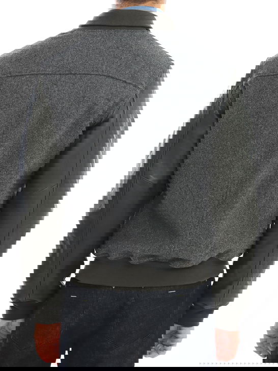 Proleather Giubbino Proleather College Grigio Moda
