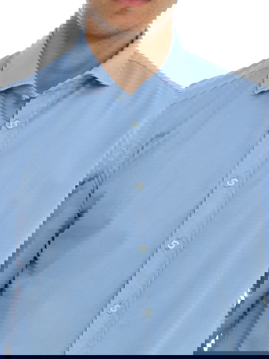 Bastoncino Camicia Bastoncino Gabardina Azzurro Nuovo