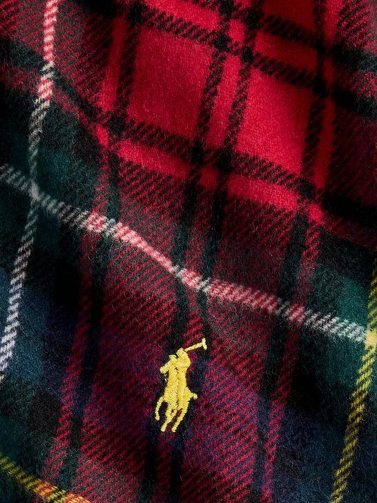 Polo Ralph Lauren Sciarpa Polo Ralph Lauren Scozzese Rosso Nuova