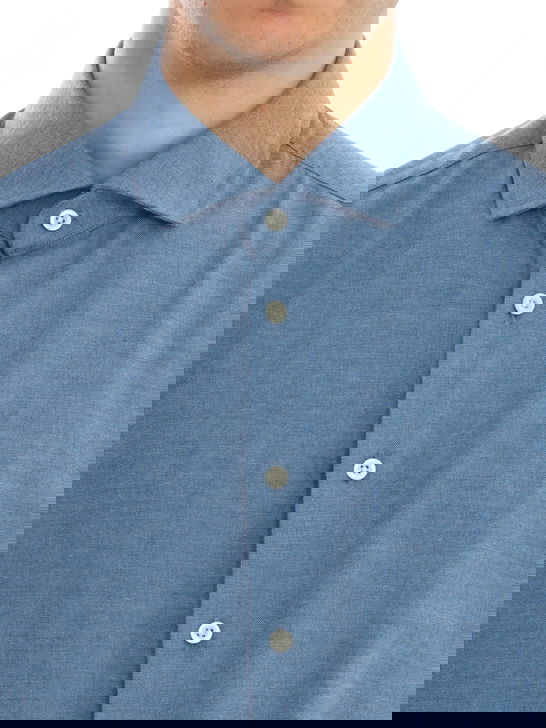 Bastoncino Camicia Bastoncino Flanellata Azzurro In Saldo