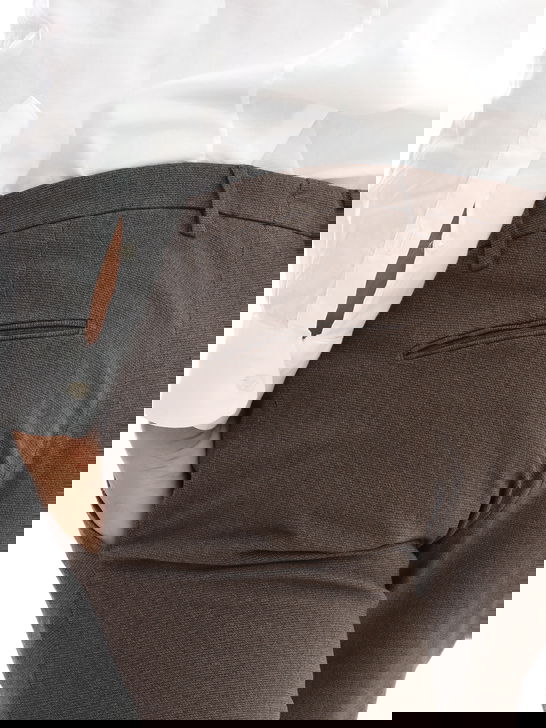Briglia 1949 Pantaloni Briglia 1949 Microstruttura Marrone Qualità Garantita
