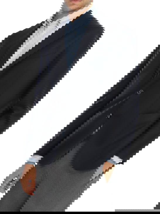 Boglioli Milano Giacca Boglioli Milano Wool Twill Blu Promozione Limitata