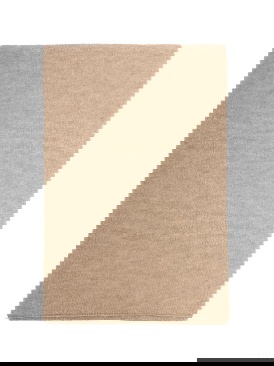 Barna Cashmere Sciarpa Barna Cashmere Bicolore Beige/Beige Nuova