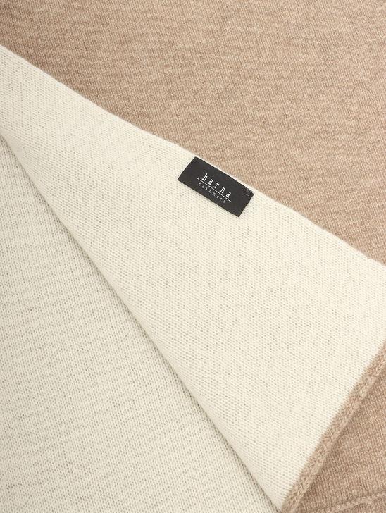 Barna Cashmere Sciarpa Barna Cashmere Bicolore Beige/Beige Nuova