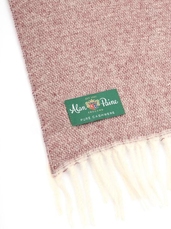 Alan Paine Sciarpa Alan Paine Tackely Cashmere Bordeaux In Saldo