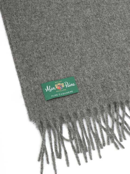 Alan Paine Sciarpa Alan Paine Risbury Cashmere Grigio Nuovo