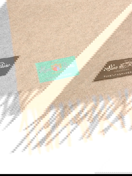 Alan Paine Sciarpa Alan Paine Risbury Cashmere Beige Qualità