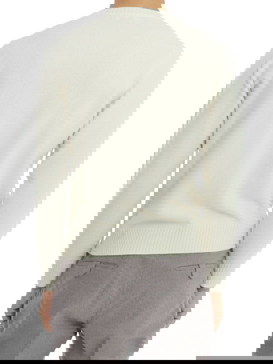 Magazzino Ricambi Maglia Magazzino Ricambi Mouliné Bianco Nuovo