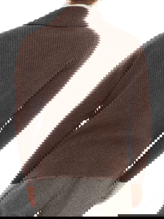 Rakki Cardigan Rakkì Sciallato Marrone Qualità Garantita