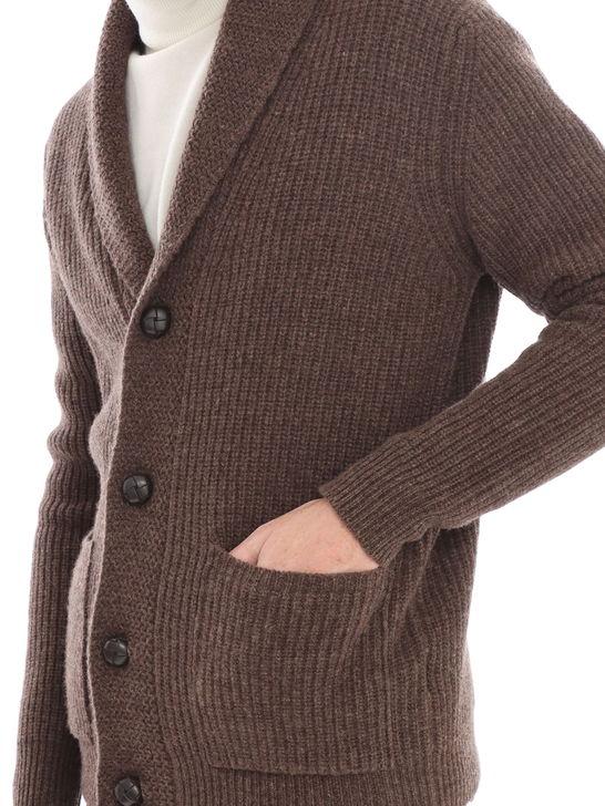 Rakki Cardigan Rakkì Sciallato Marrone Qualità Garantita