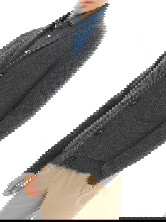Rakki Cardigan Rakkì Sciallato Grigio Negozi Online