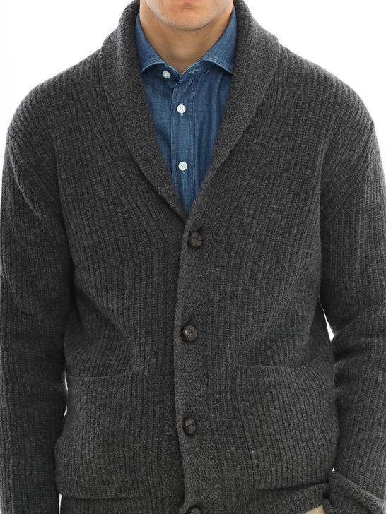 Rakki Cardigan Rakkì Sciallato Grigio Negozi Online