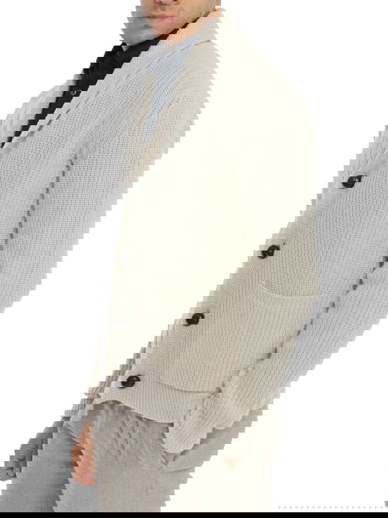 Rakki Cardigan Rakkì Sciallato Bianco Consegna Veloce