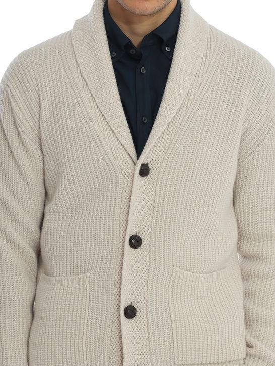 Rakki Cardigan Rakkì Sciallato Bianco Consegna Veloce