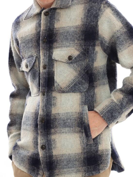 Tintoria Mattei Overshirt Tintoria Mattei Check Blu Pezzi Unici