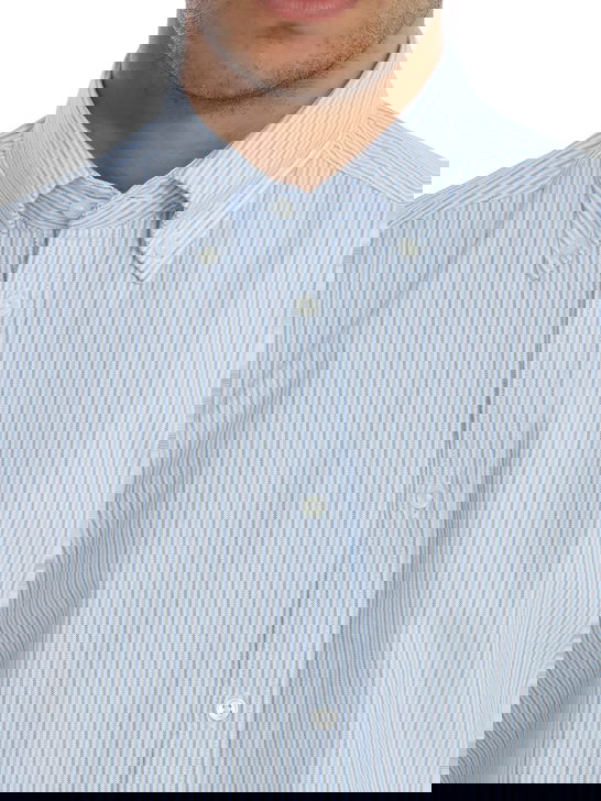 B.D. Baggies Camicia B.D. Baggies Oxford Bianco/Celeste Presa