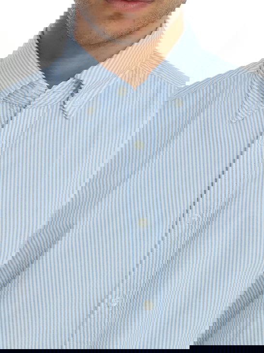 B.D. Baggies Camicia B.D. Baggies Oxford Bianco/Celeste Offerta