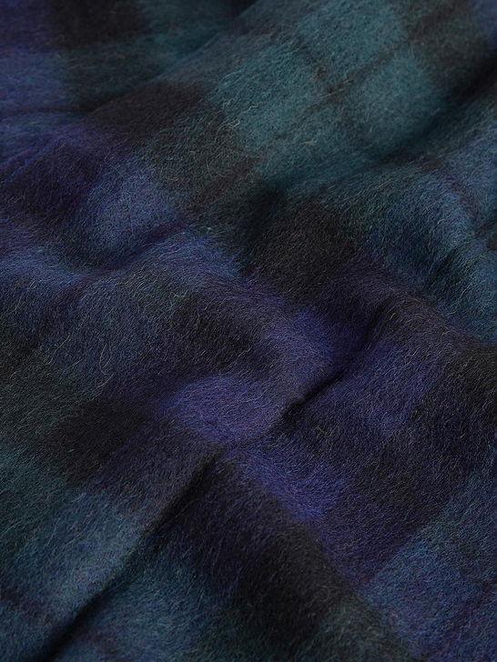Barbour Sciarpa Barbour New Check Tartan Blu Fornitura limitata