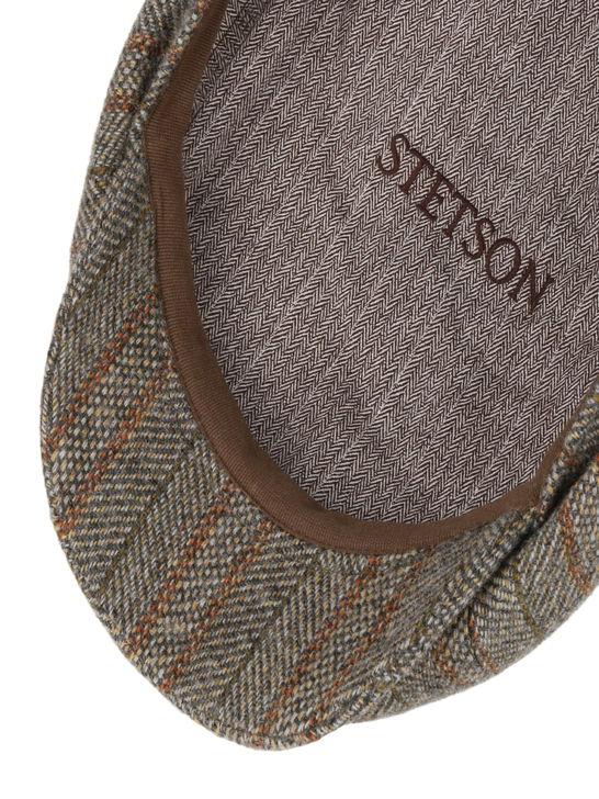 Stetson Coppola Stetson Hatteras Herringbone Stripe Grigio Vendita calda