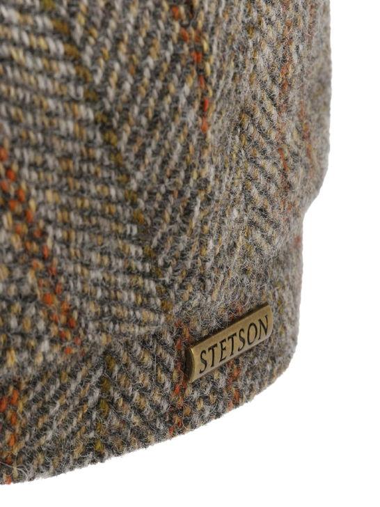 Stetson Coppola Stetson Hatteras Herringbone Stripe Grigio Vendita calda