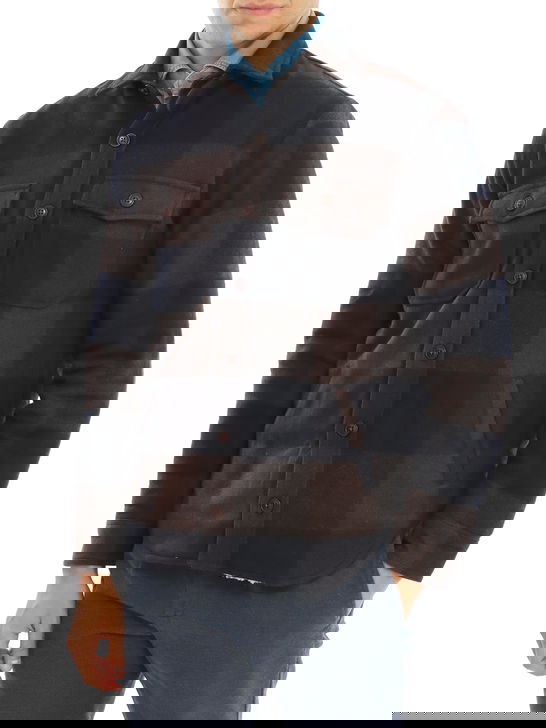 Bl'ker Overshirt Bl'ker Denali Check Marrone Comprare a buon mercato