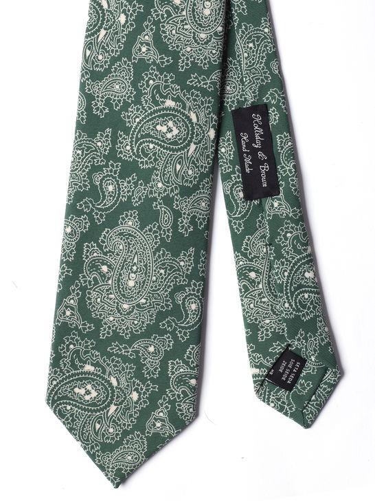 Holliday u0026 Brown Cravatta Holliday & Brown Twill Verde Enormi sconti