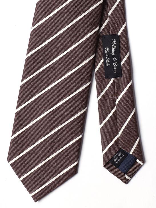 Holliday u0026 Brown Cravatta Holliday & Brown Jacquard Marrone Limitato a 3 giorni