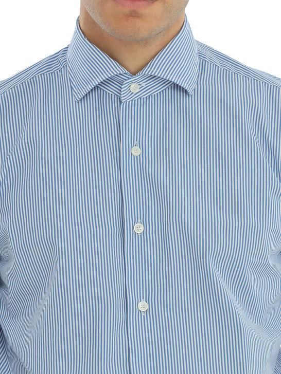 Xacus Camicia Xacus Taylor Bianco-Blu Sconti questo mese