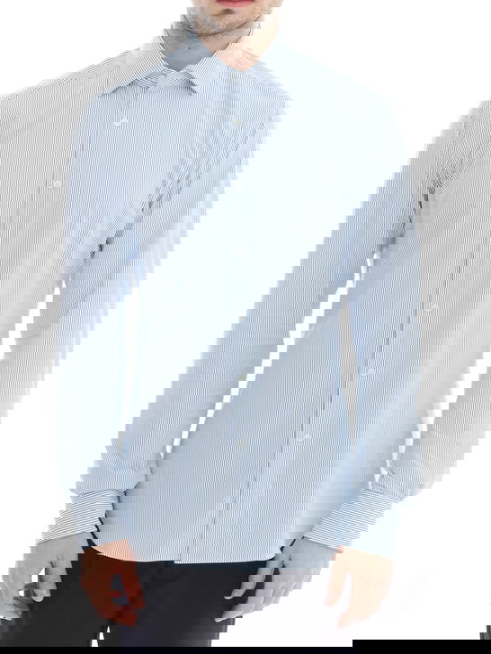 Xacus Camicia Xacus Taylor Active Bianco-Azzurro Nuovo