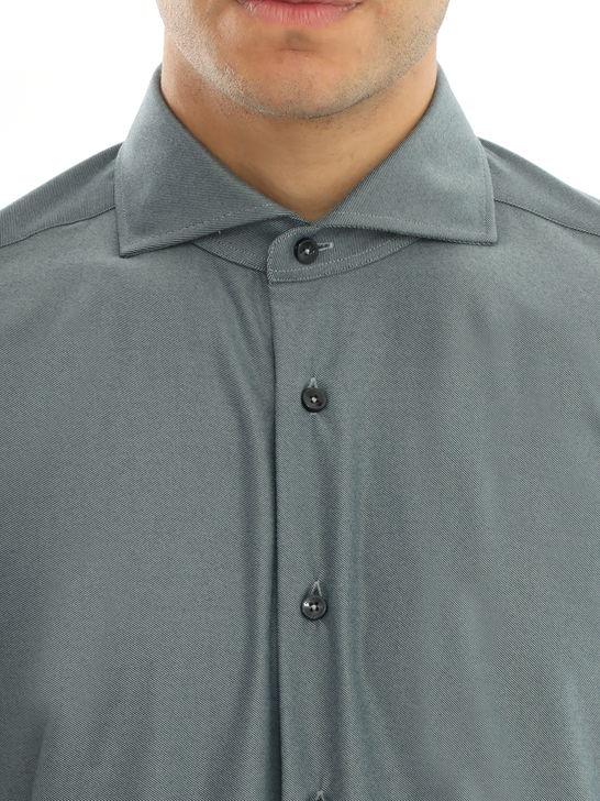 Xacus Camicia Xacus Flanella Tecnica Grigio Promozione