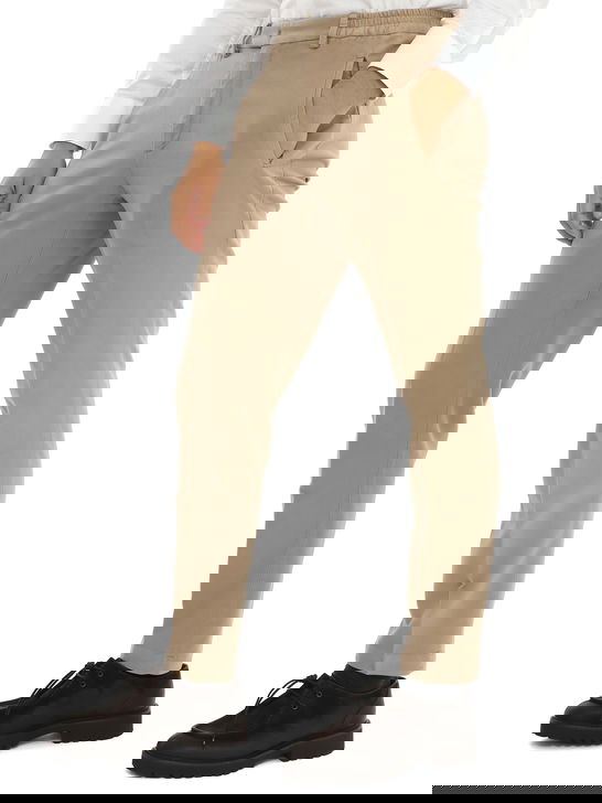 Devore Incipit Pantaloni Devore Incipit Fustagno Beige In Saldo