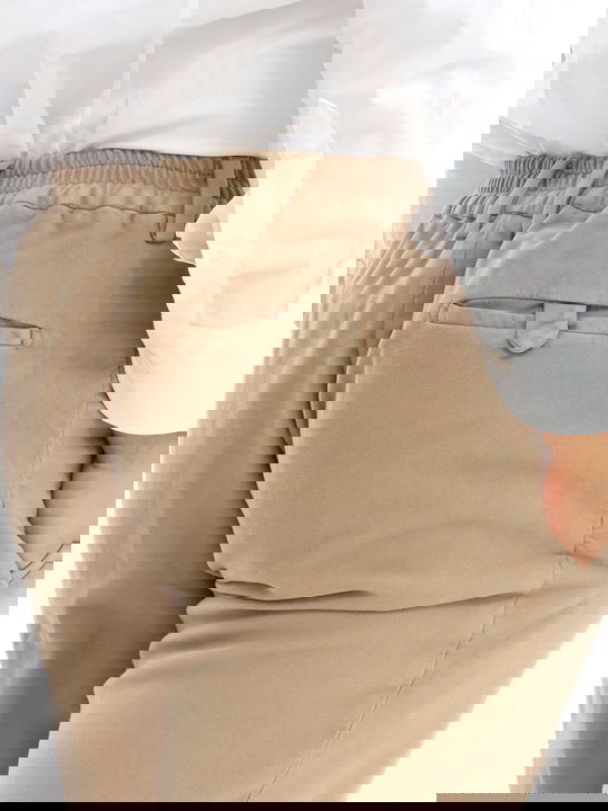Devore Incipit Pantaloni Devore Incipit Fustagno Beige In Saldo