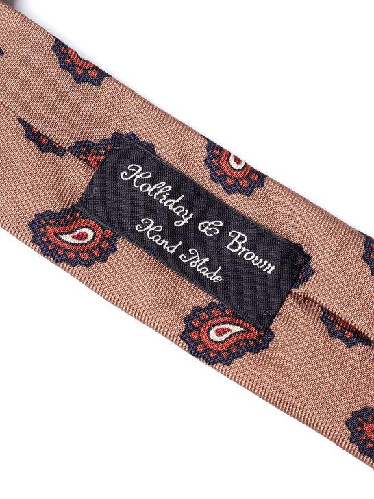 Holliday u0026 Brown Cravatta Holliday & Brown Twill Beige Offerta San Valentino